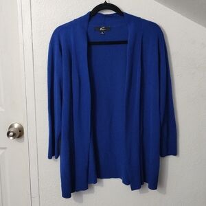 GNW Open Knit Cardigan in Cerulean Blue Size 2X